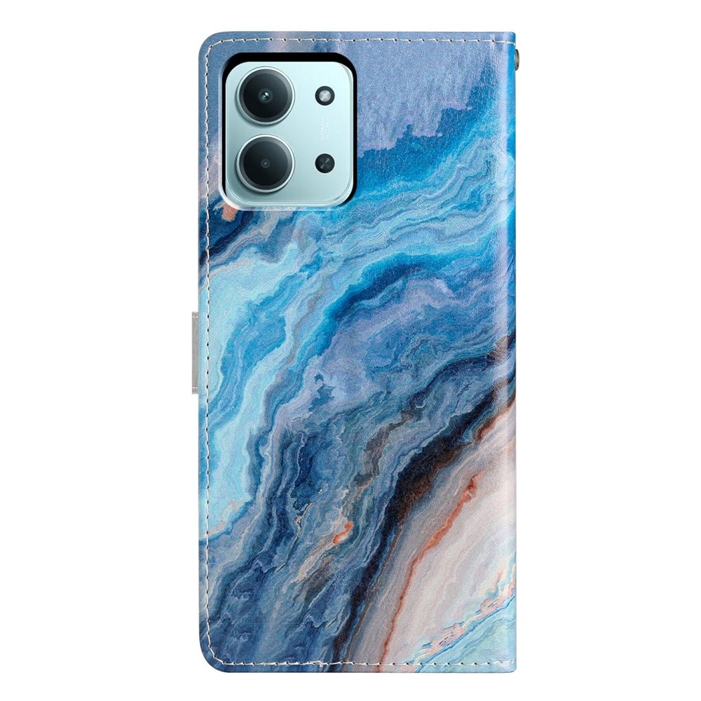 Unique knižkové púzdro na Xiaomi Redmi 15C 4G/5G (173mm) - modrý mramor