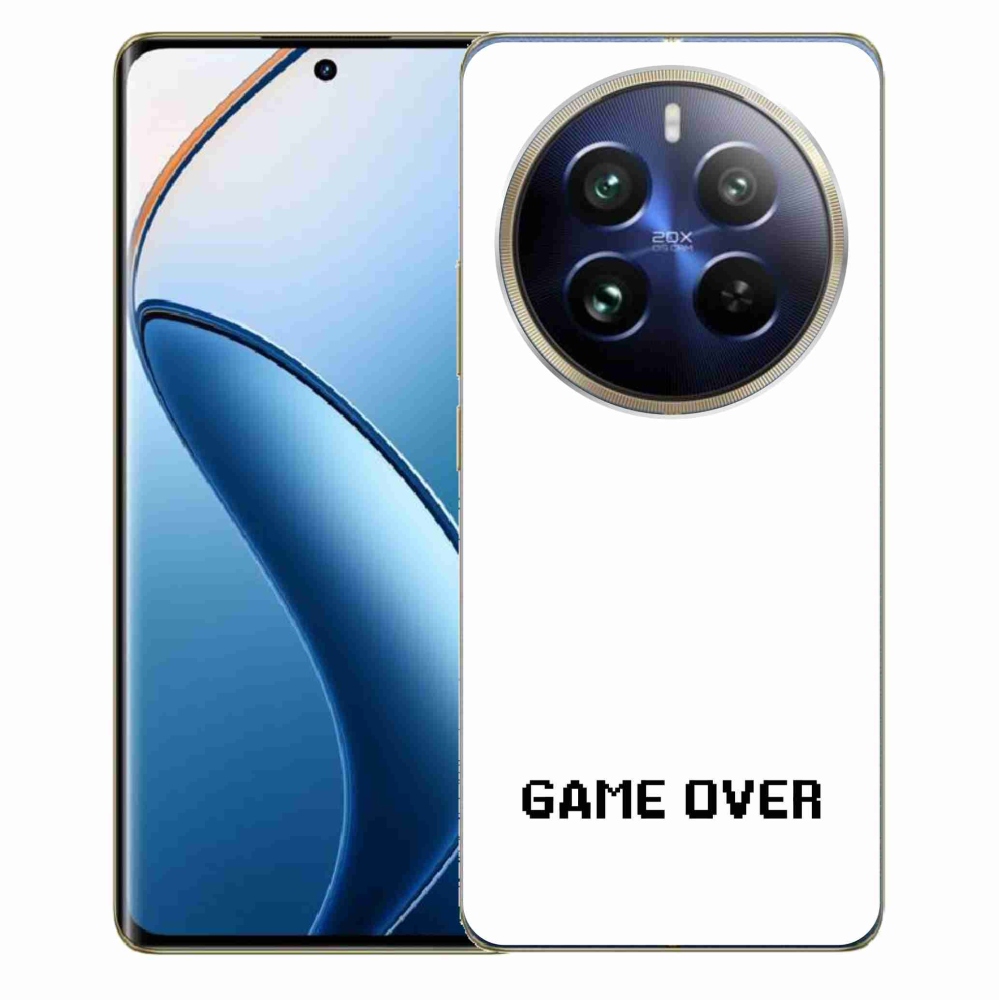 Gélový kryt mmCase na Realme 12 Pro 5G/12 Pro+ 5G - game over biele pozadie