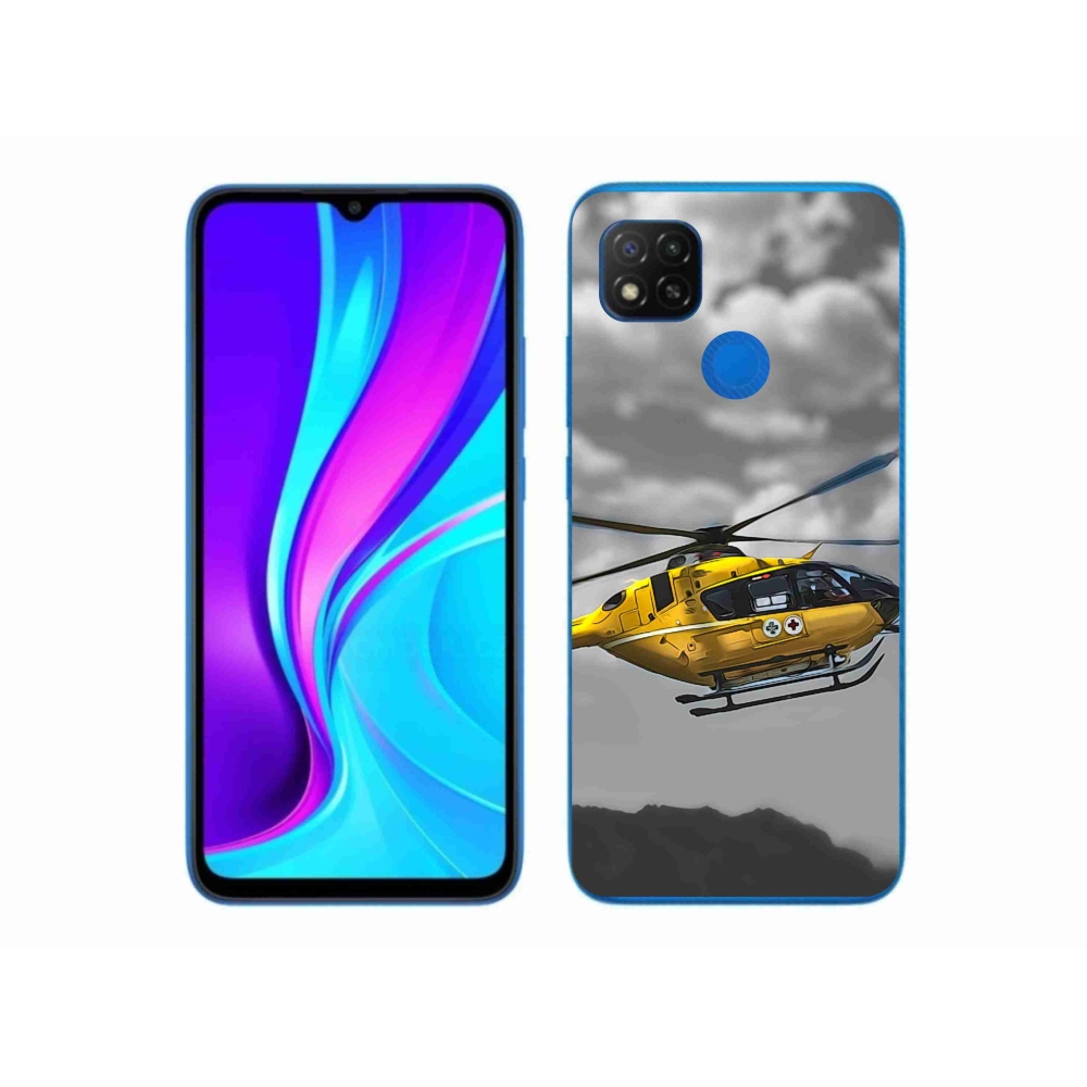 Gélový kryt mmCase na Xiaomi Redmi 9C - žltá helikoptéra