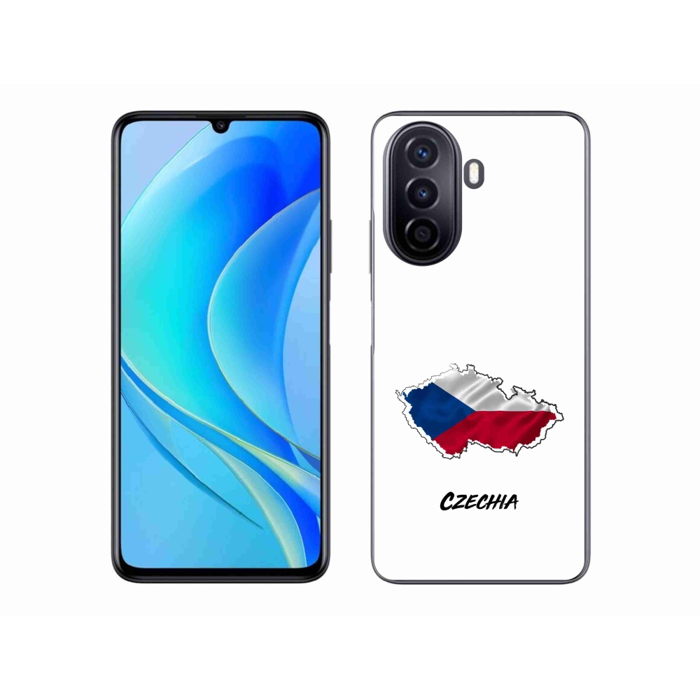 Gélový kryt mmCase na Huawei Nova Y70 - Czechia biele pozadie