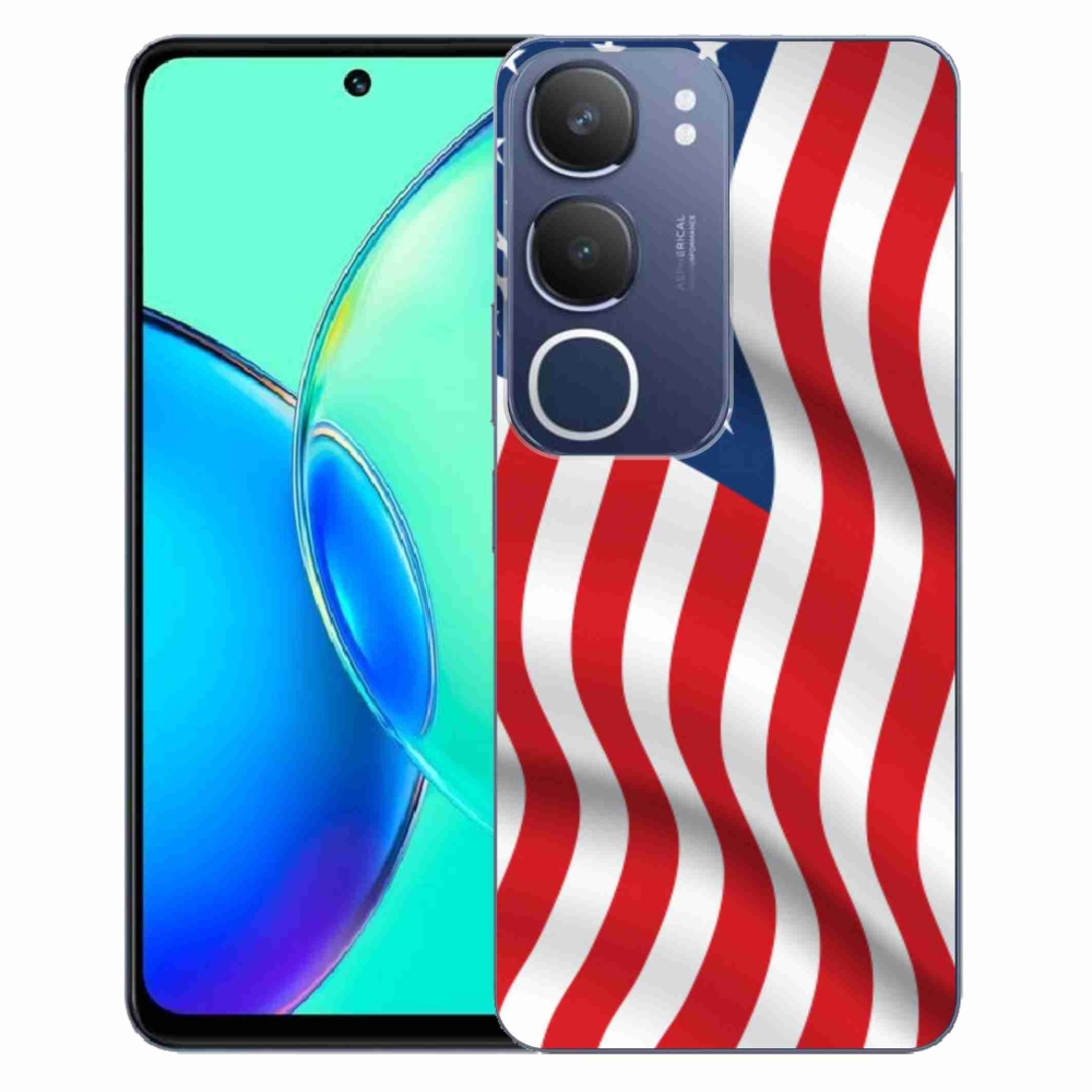 Gélový kryt mmCase na Vivo Y19s - USA vlajka