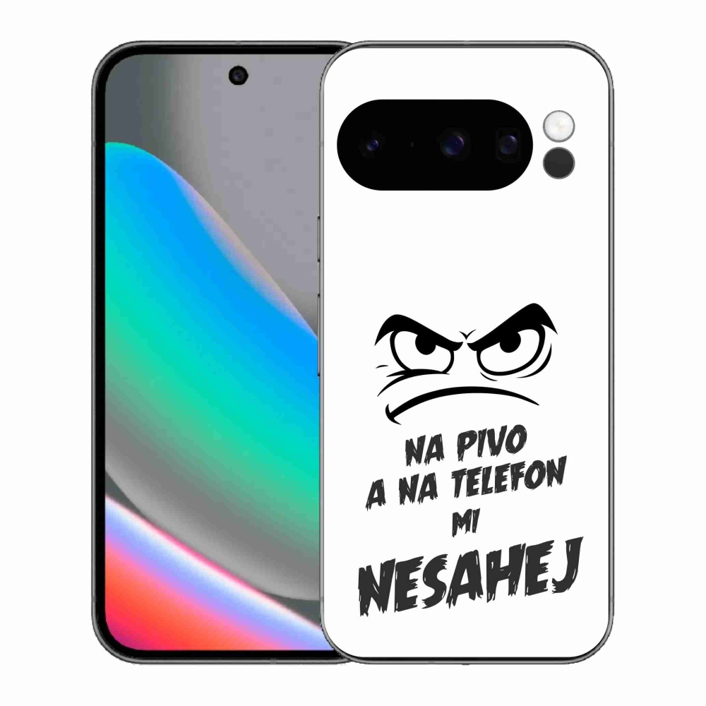 Gélový kryt mmCase na Google Pixel 10 Pro - pivný motív 2 biele pozadie