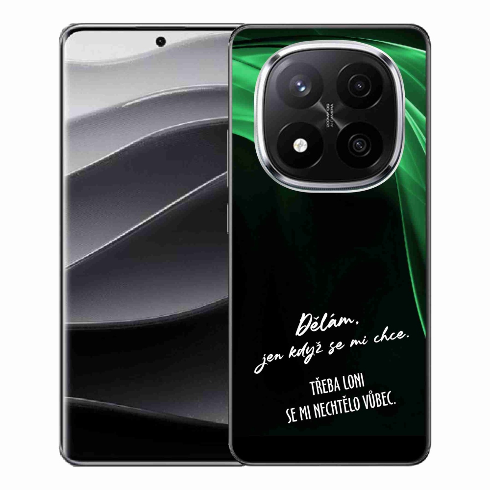 Gélový kryt mmCase na Xiaomi Redmi Note 14 Pro+ 5G - vtipný text 12 čierne pozadie