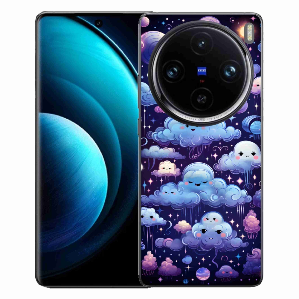 Gélový kryt mmCase na Vivo X100 Pro 5G - mráčiky