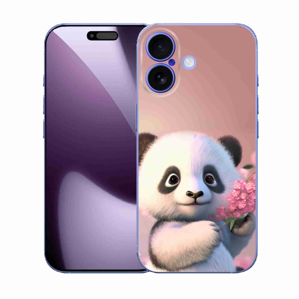 Gélový kryt mmCase na iPhone 17 - roztomilá panda