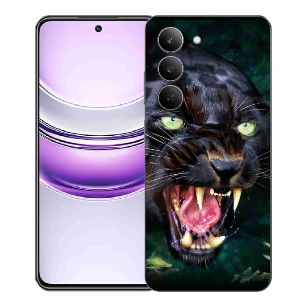 Gélový kryt mmCase na Realme 14x 5G - rozzúrený čierny panter