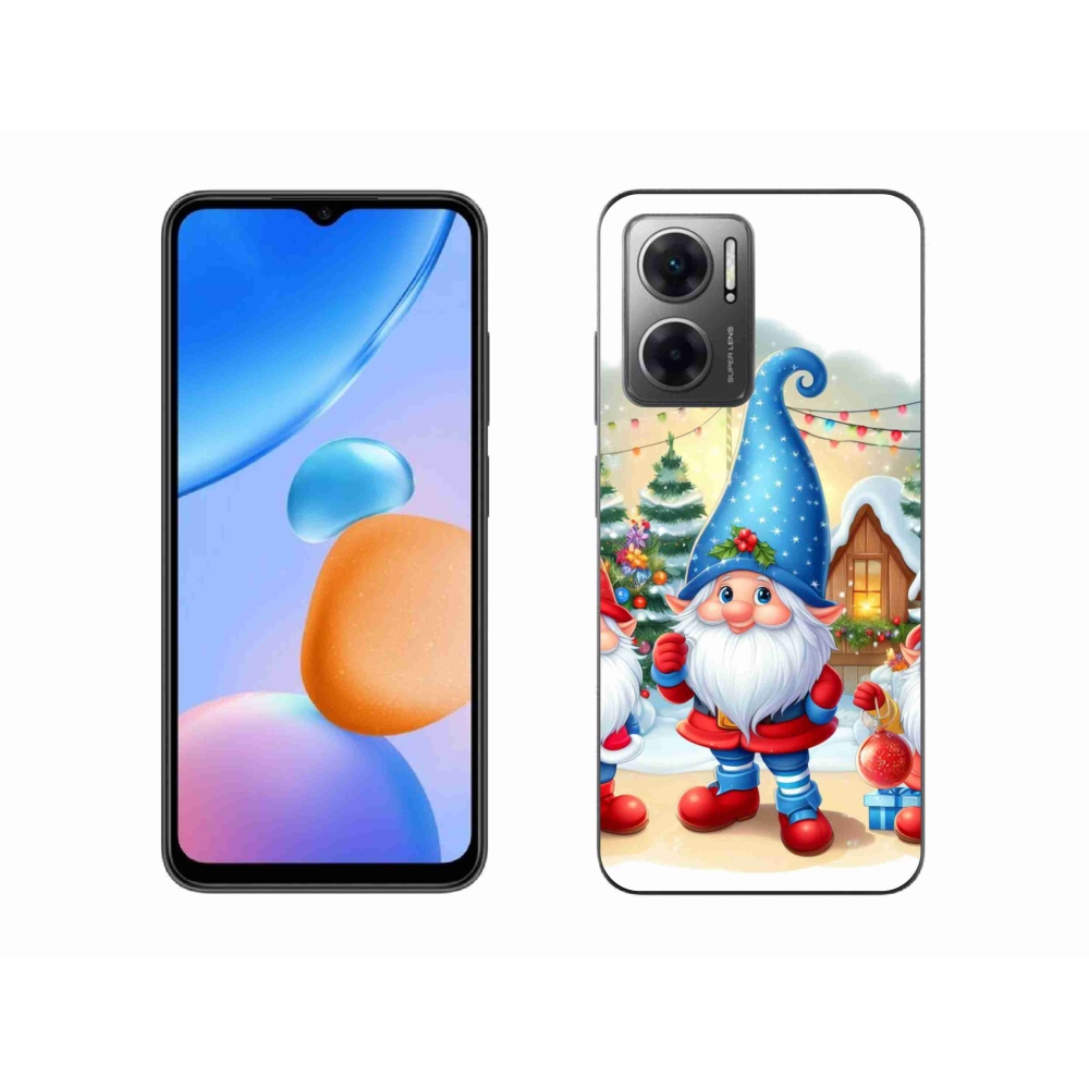 Gélový kryt mmCase na Xiaomi Redmi 10 5G - vianočné škriatkovia