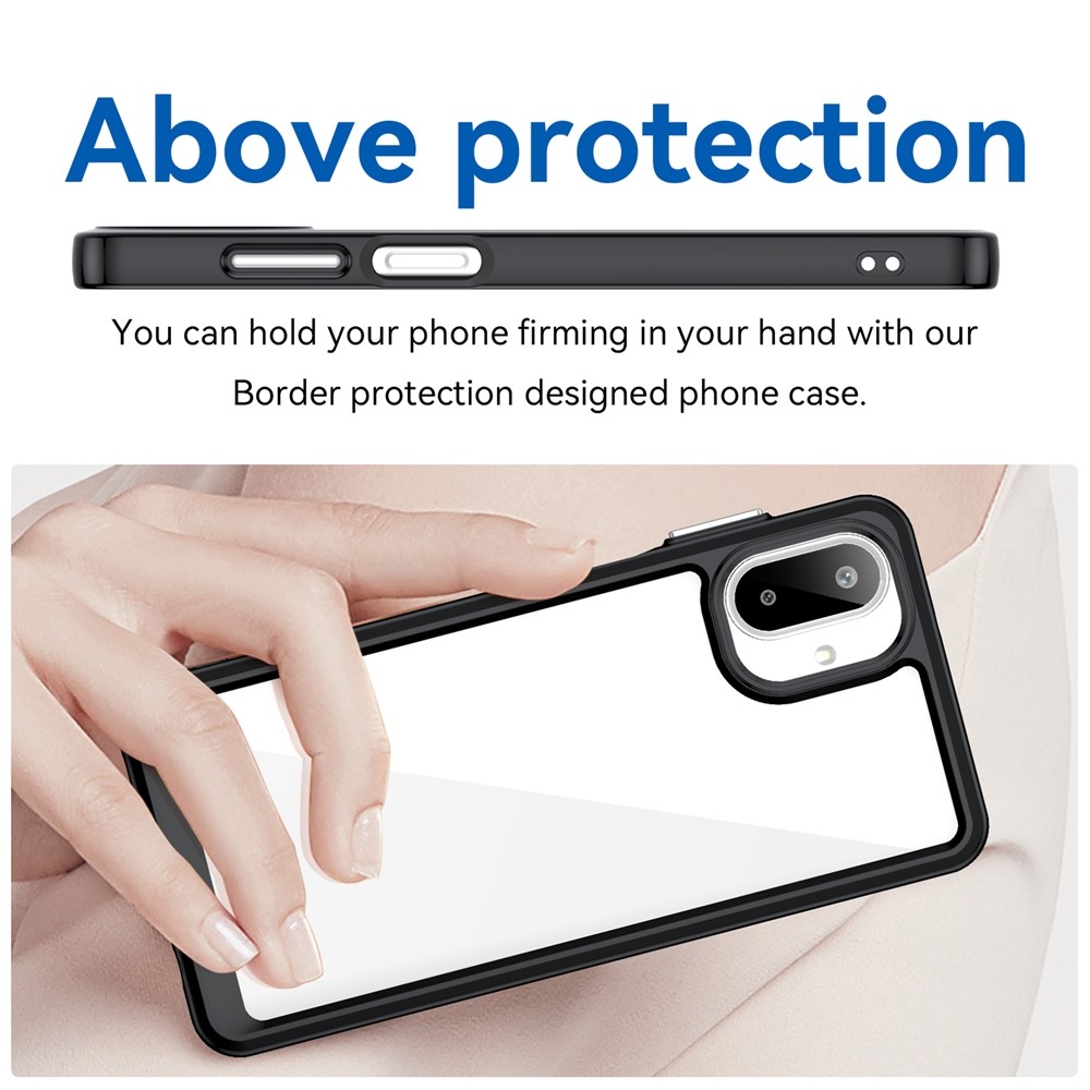 Gélový obal s pevným chrbtom na Samsung Galaxy A07 4G - čierny