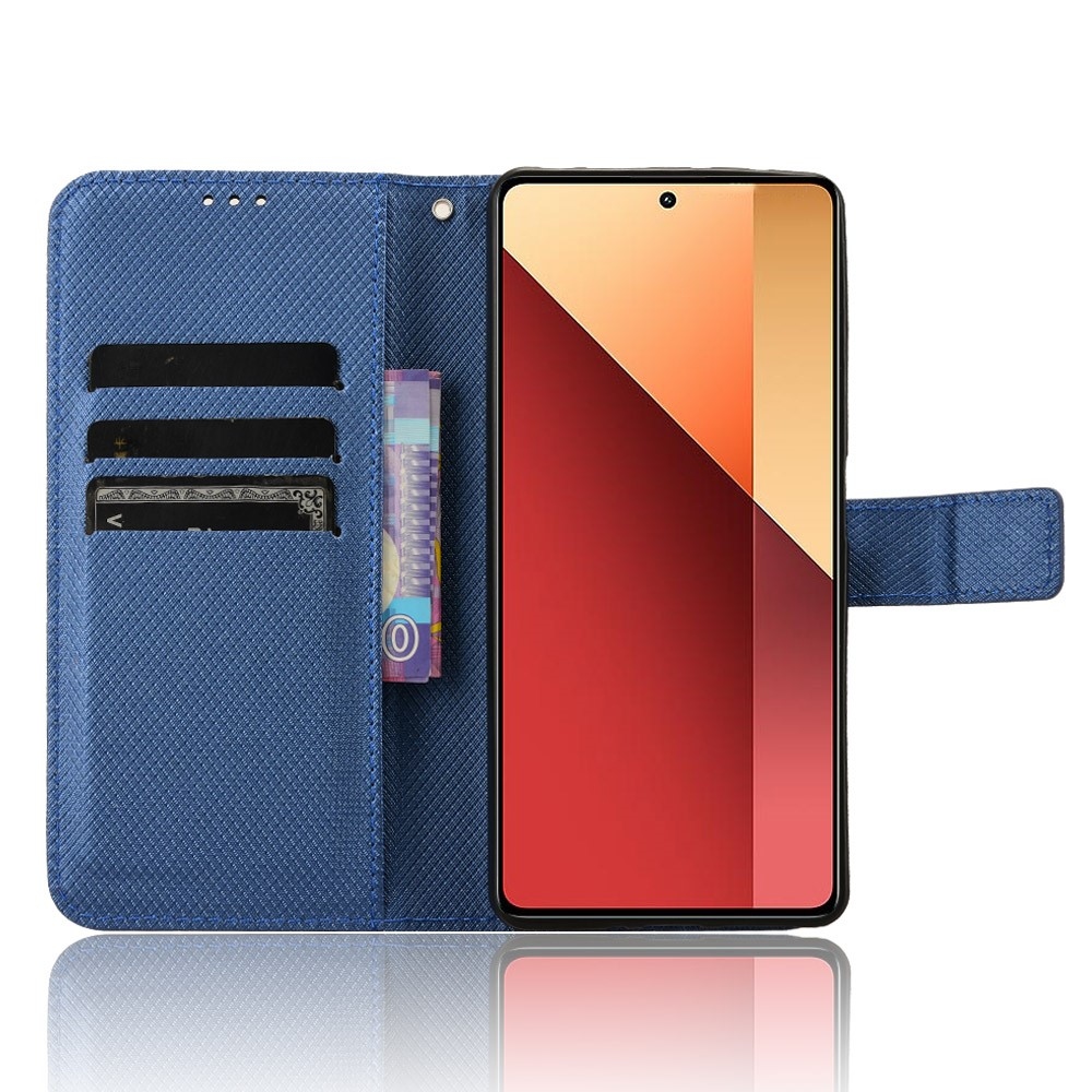 Diamond knižkové púzdro na Xiaomi Redmi Note 14S/Note 13 Pro 4G/Poco M6 Pro - modré
