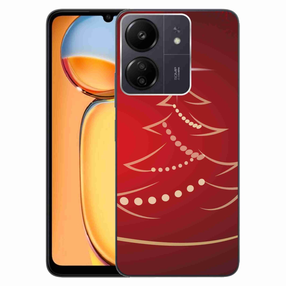 Gélový kryt mmCase na Xiaomi Poco C65/Redmi 13C - kreslený vianočný stromček