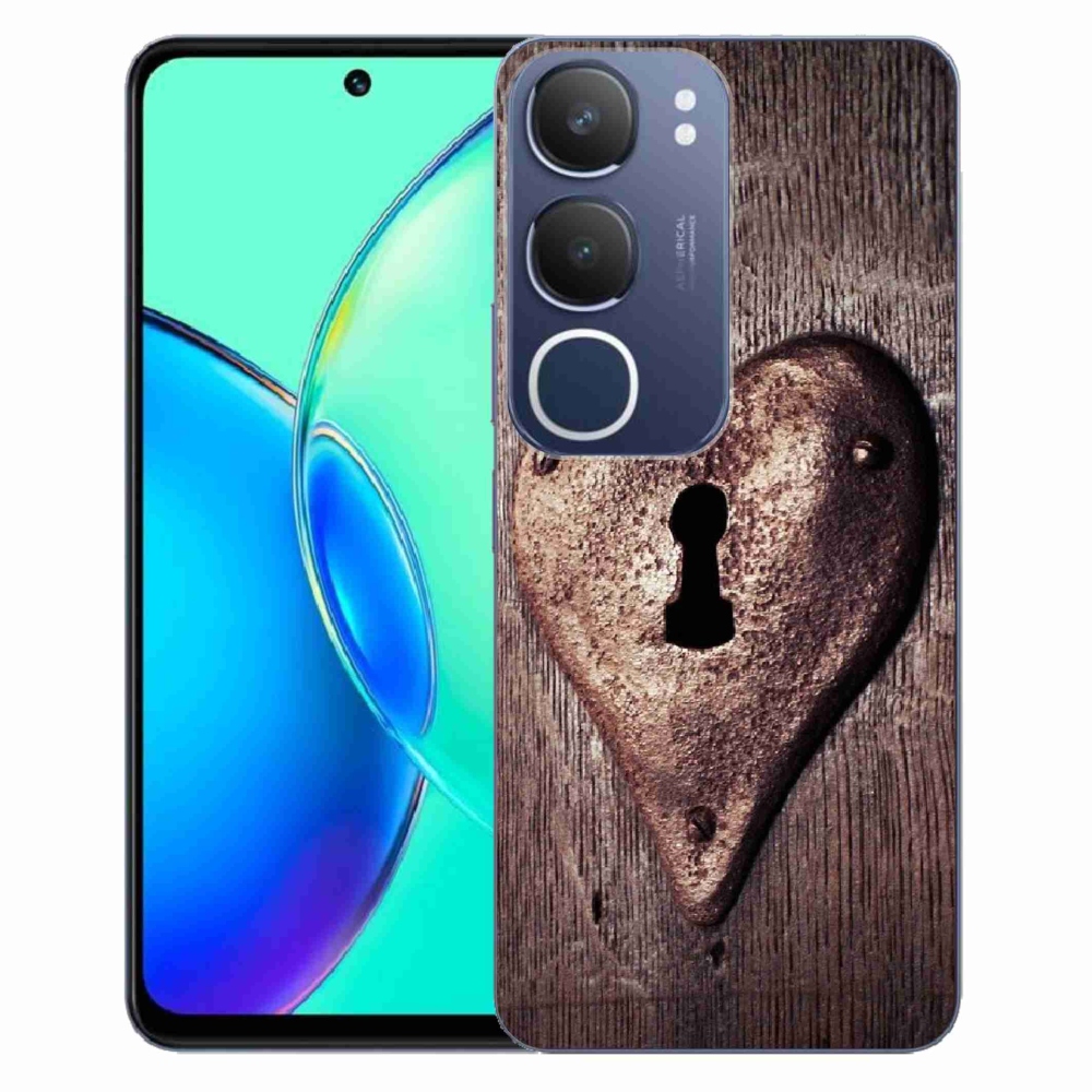 Gélový kryt mmCase na Vivo Y19s - zámok v tvare srdca