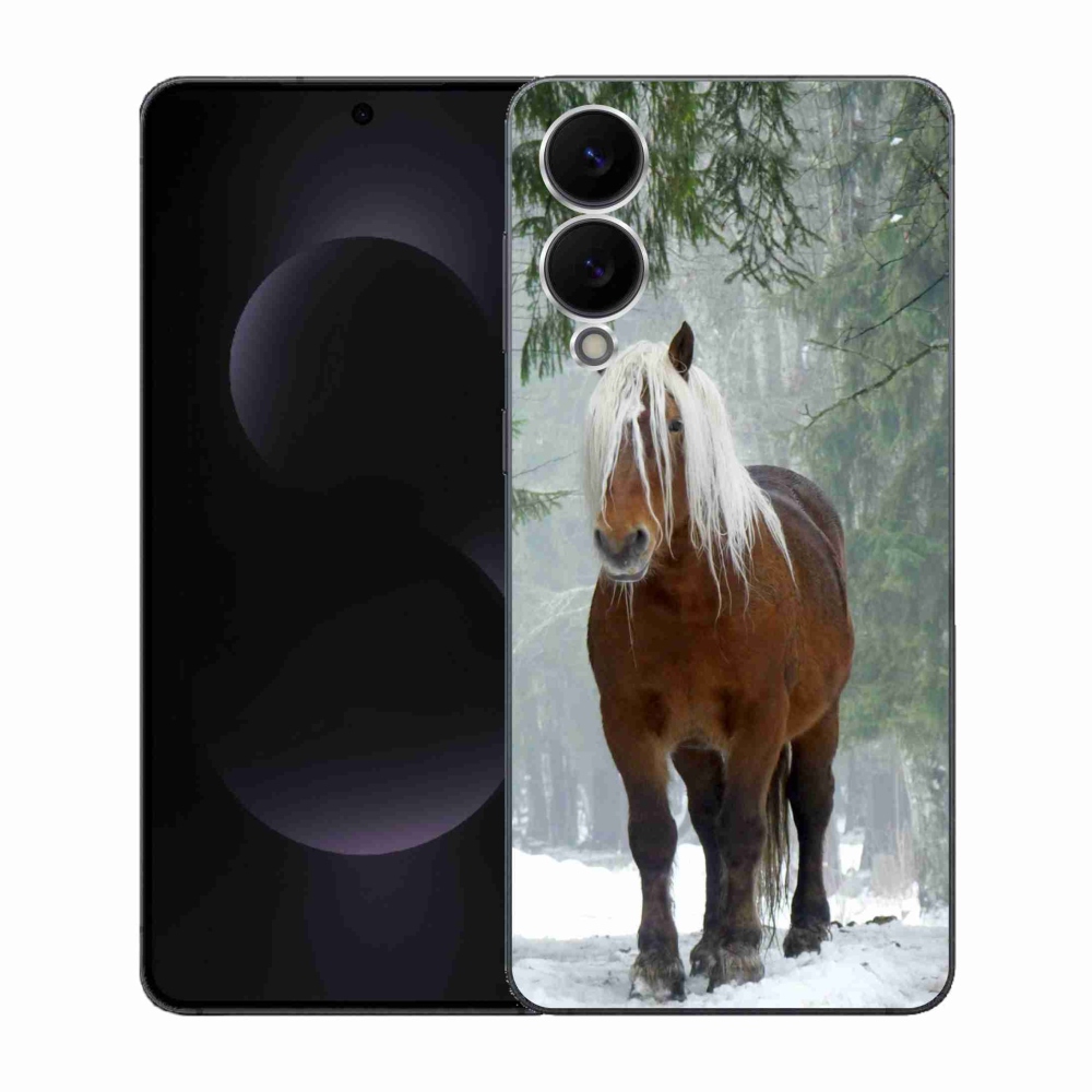 Gélový kryt mmCase na Samsung Galaxy S25 Edge - kôň v lese