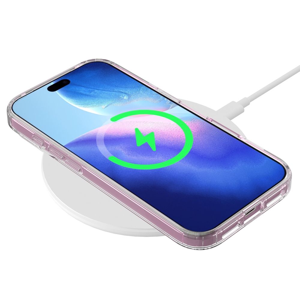 Acryle gélový obal s pevným chrbtom a MagSafe na iPhone 17 Pro - priehľadný