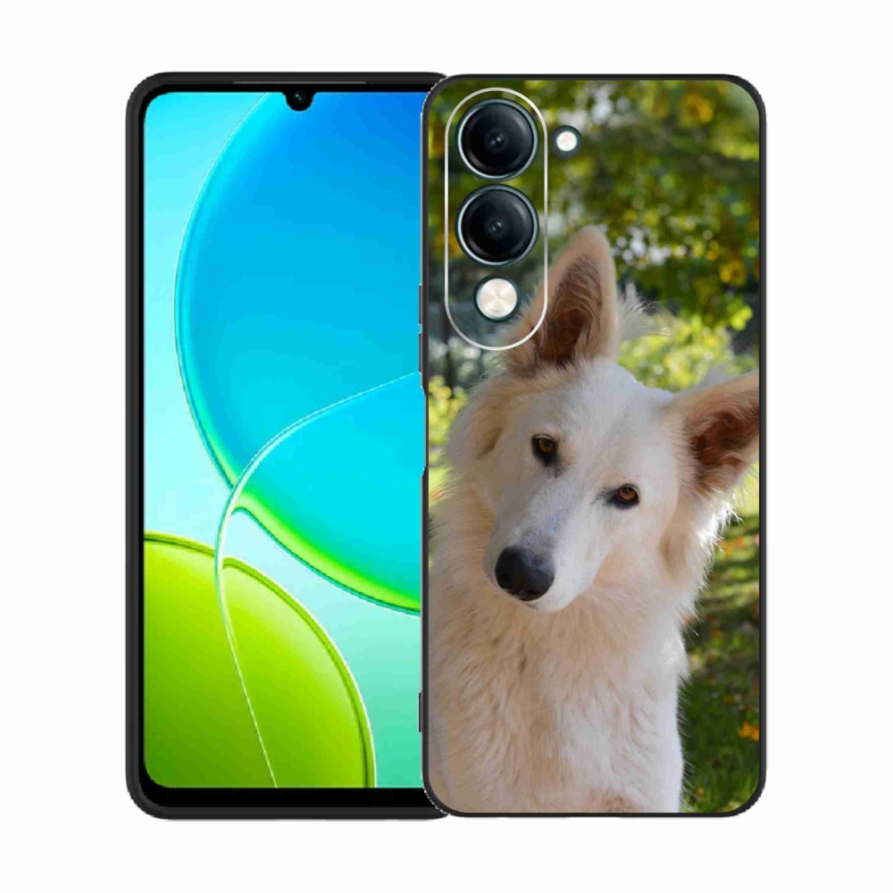 Gélový kryt mmCase na Vivo Y29s 5G - biely švajčiarsky ovčiak 1