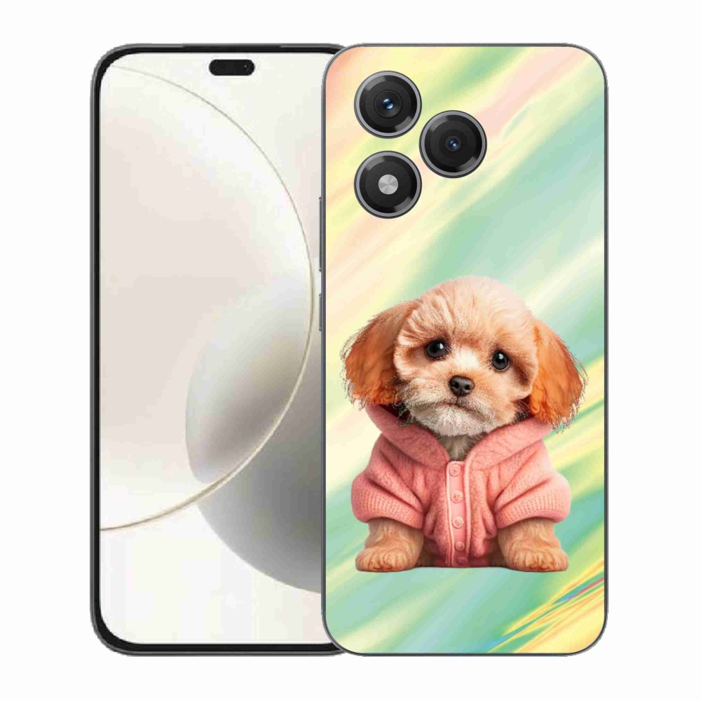 Gélový kryt mmCase na Honor 400 Lite - šteňa vo svetri