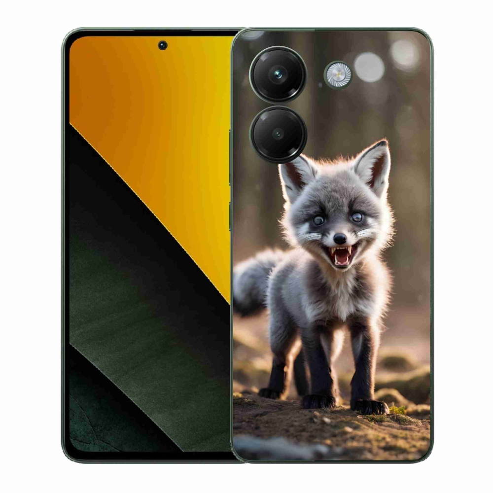Gélový kryt mmCase na Xiaomi Poco M7 Pro 5G - rozzúrená líška