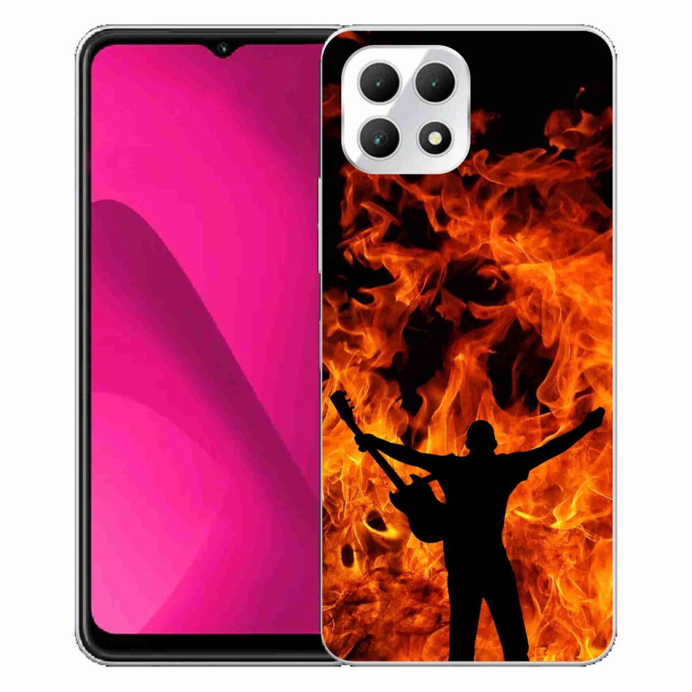 Gélový kryt mmCase na T-Mobile T Phone 2 - muzikant a oheň
