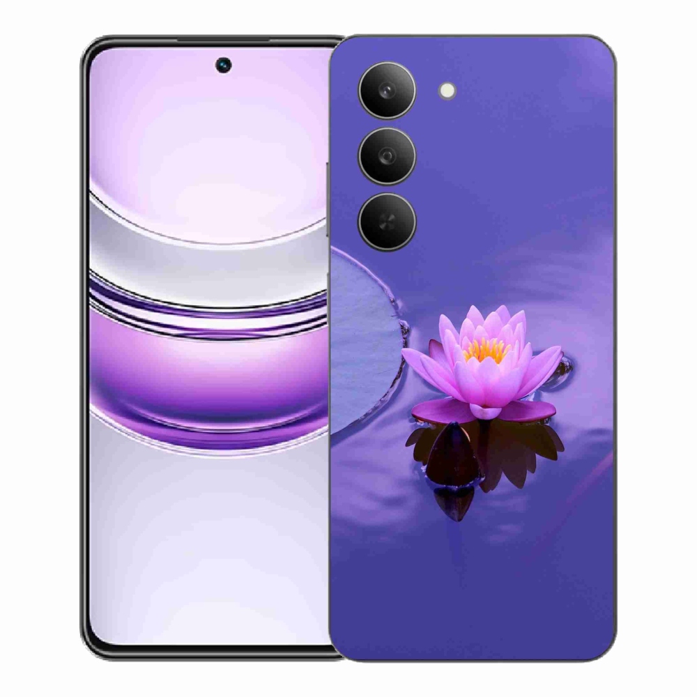 Gélový kryt mmCase na Realme 14x 5G - kvet na hladine
