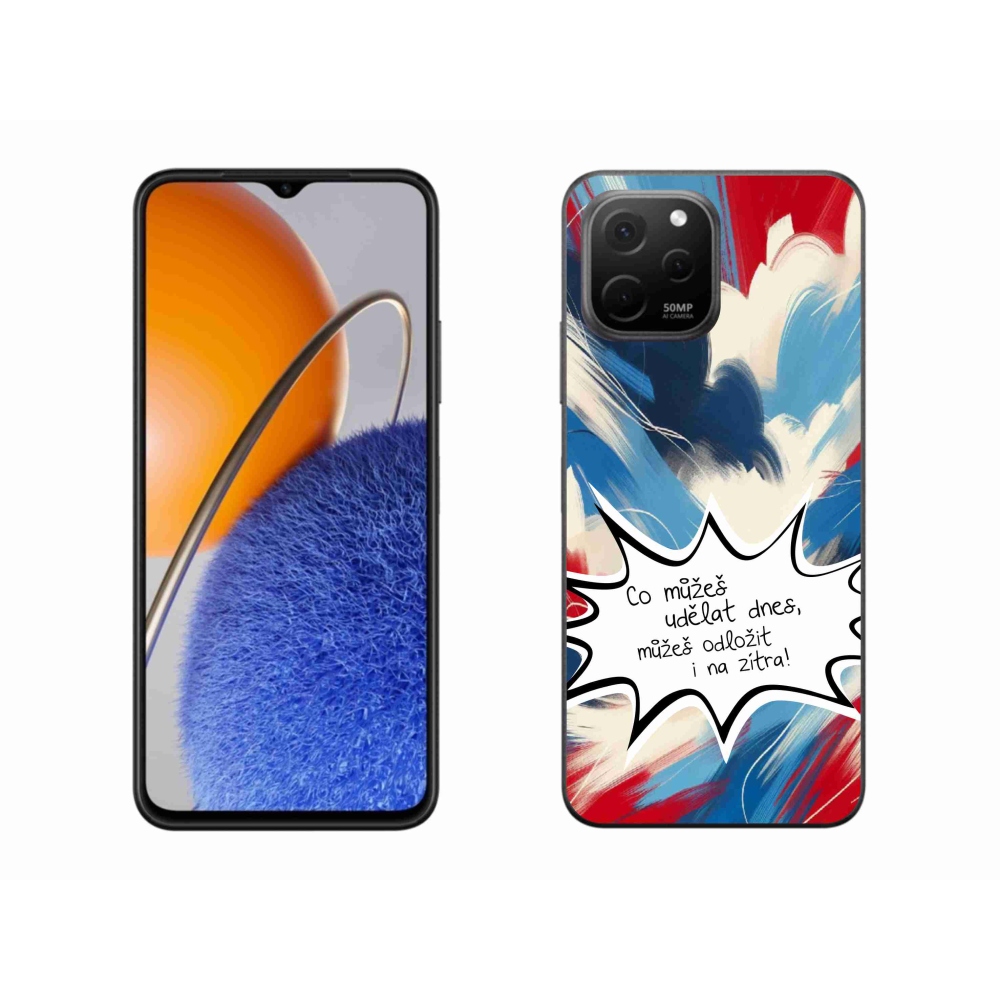 Gélový kryt mmCase na Huawei Nova Y61 - vtipný text 9 biele pozadie