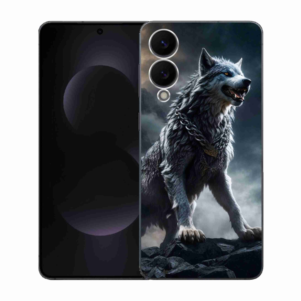 Gélový kryt mmCase na Samsung Galaxy S25 Edge - vlk 1