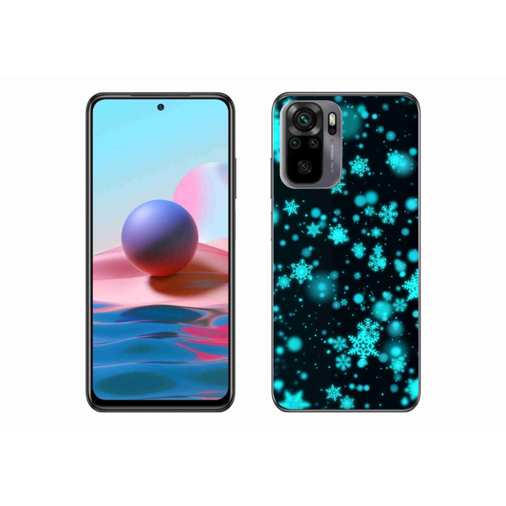 Gélový kryt mmCase na Xiaomi Redmi Note 10S - snehové vločky 1