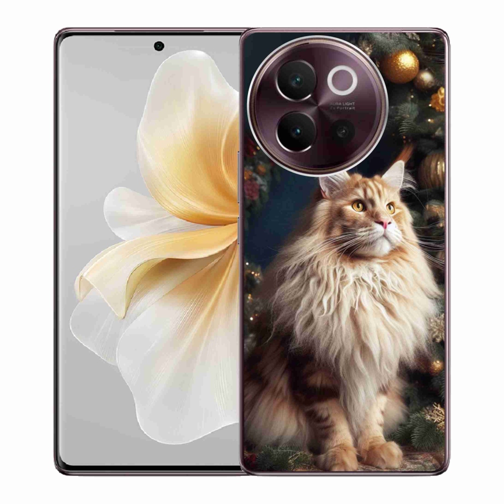 Gélový kryt mmCase na Vivo V40 Lite 5G - mačka pri stromčeku
