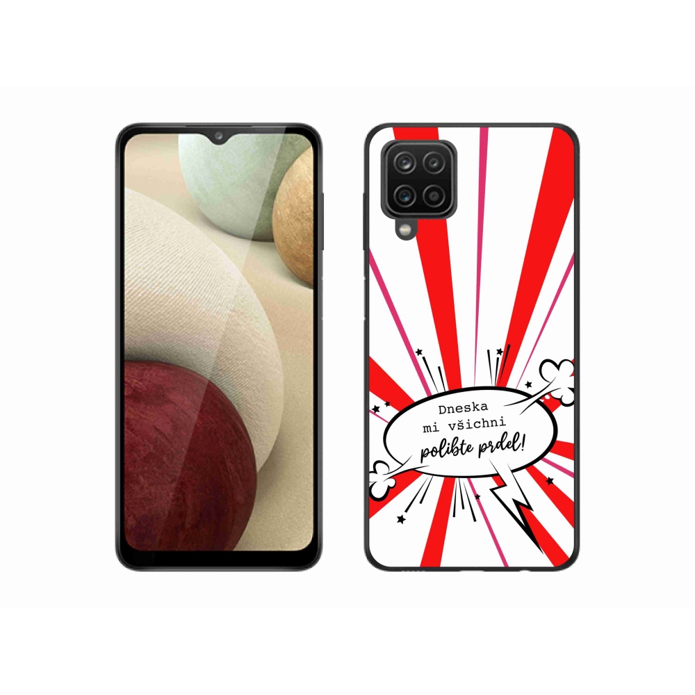 Gélový kryt mmCase na Samsung Galaxy M12 - vtipný text 15 biele pozadie