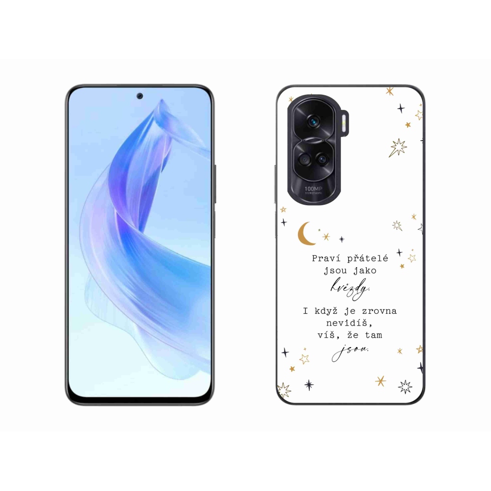 Gélový kryt mmCase na Honor 90 Lite - citát 6 biele pozadie