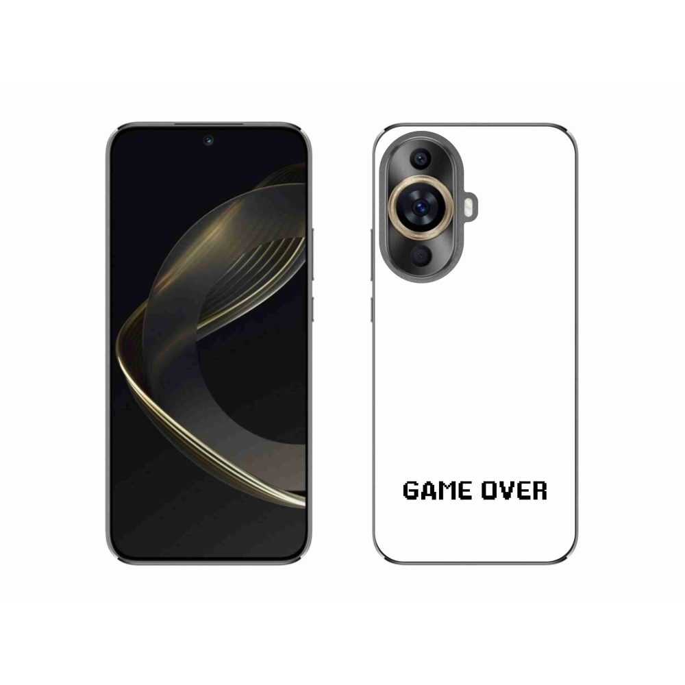 Gélový kryt mmCase na Huawei Nova 11 - game over biele pozadie