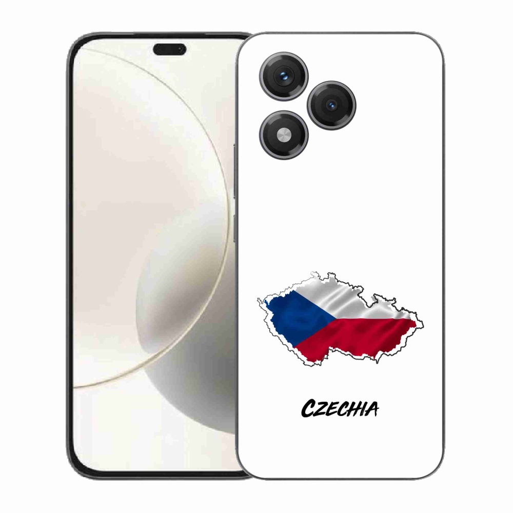 Gélový kryt mmCase na Honor 400 Lite - Czechia biele pozadie