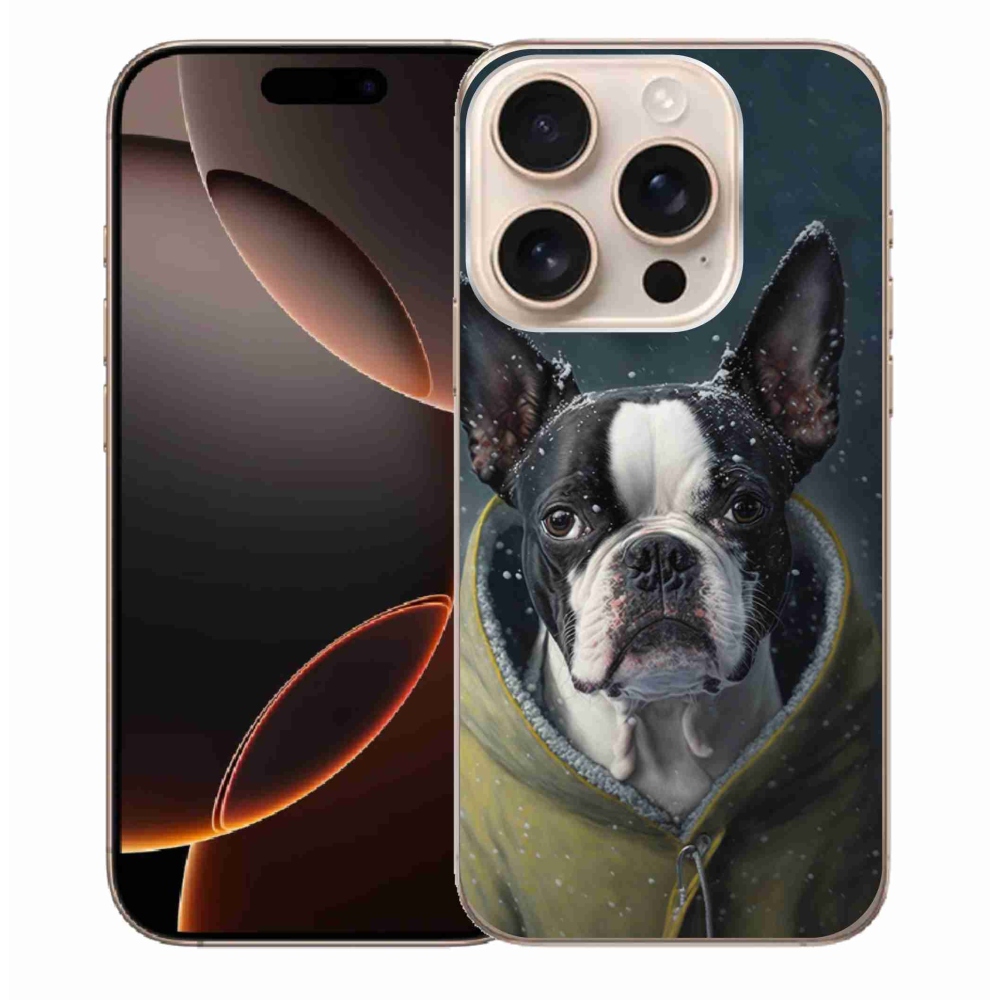 Gélový kryt mmCase na iPhone 16 Pro Max - buldoček