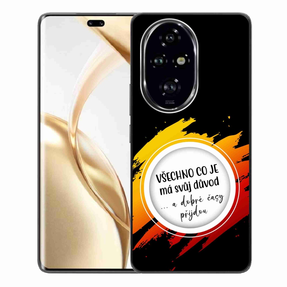 Gélový kryt mmCase na Honor 200 Pro 5G - citát 3 čierne pozadie