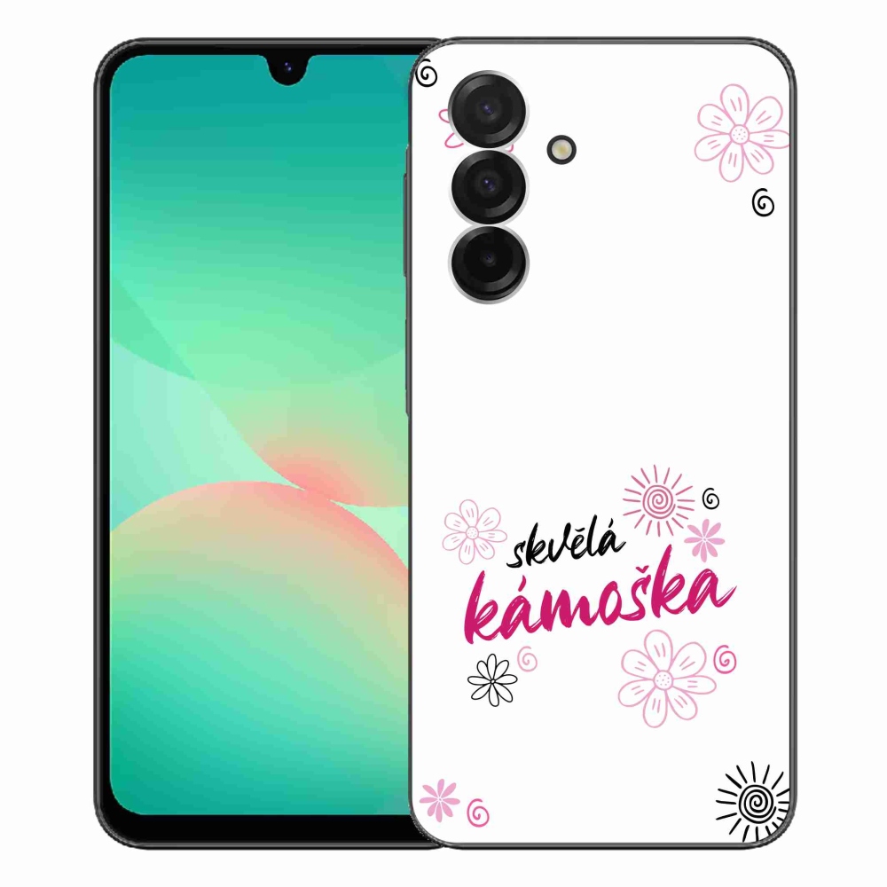 Gélový kryt mmCase na Samsung Galaxy A26 5G - skvelá kamoška biele pozadie