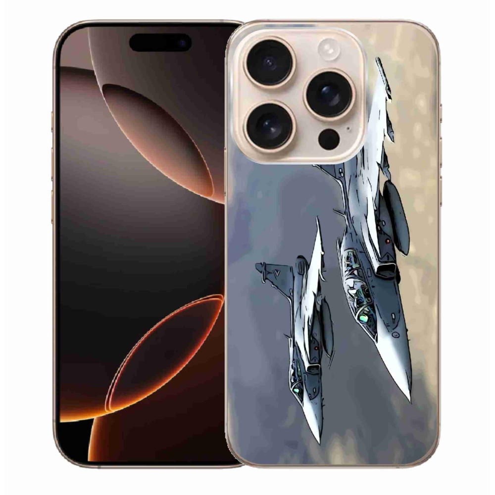 Gélový kryt mmCase na iPhone 16 Pro Max - stíhačky