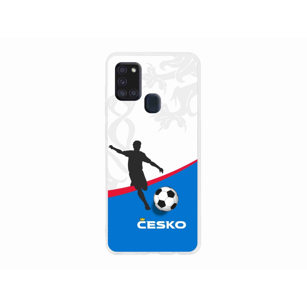 Gélový kryt mmCase na Samsung Galaxy A21s - futbal Česko 1