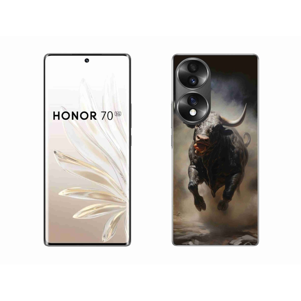 Gélový kryt mmCase na Honor 70 - rozzúrený býk