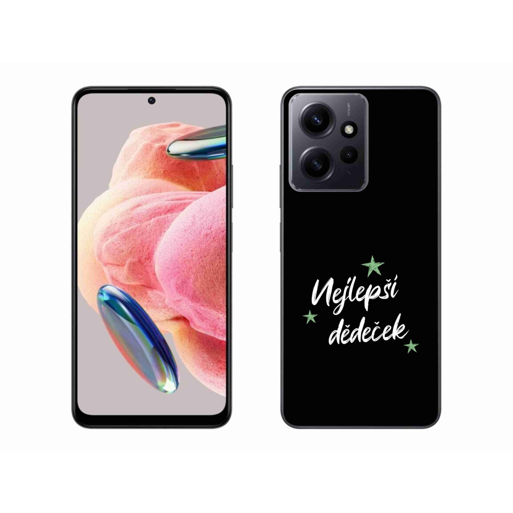 Gélový kryt mmCase na Xiaomi Redmi Note 12 4G - najlepší dedko 2 čierne pozadie