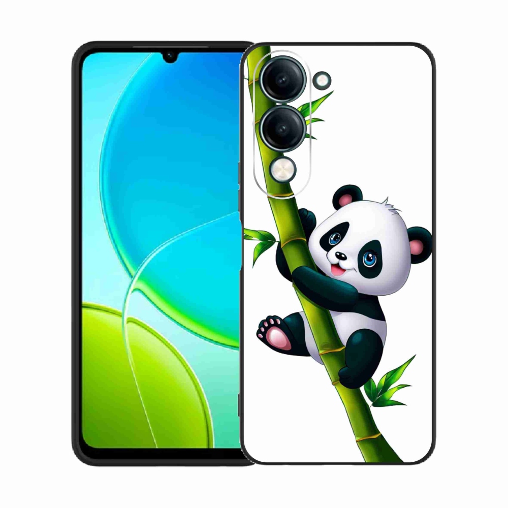 Gélový kryt mmCase na Vivo Y29s 5G - panda na bambuse