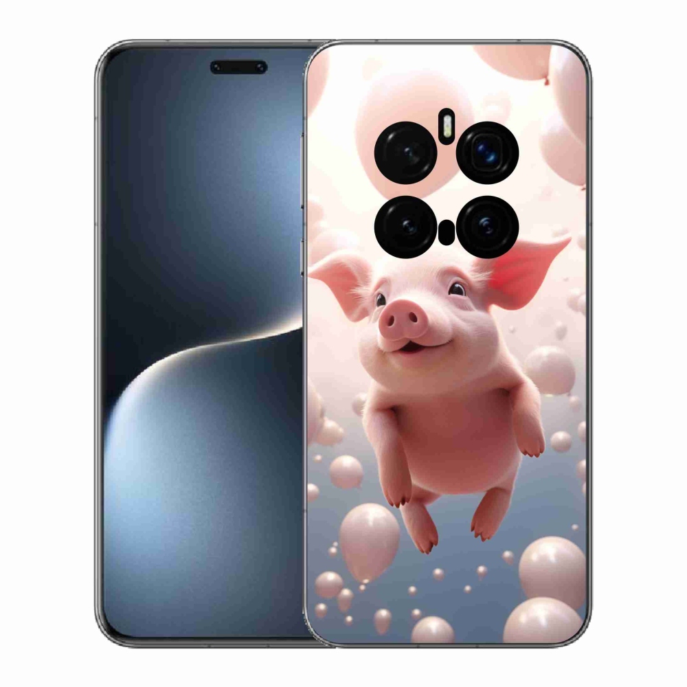 Gélový kryt mmCase na Honor Magic 7 Pro 5G - prasiatko s balónikmi