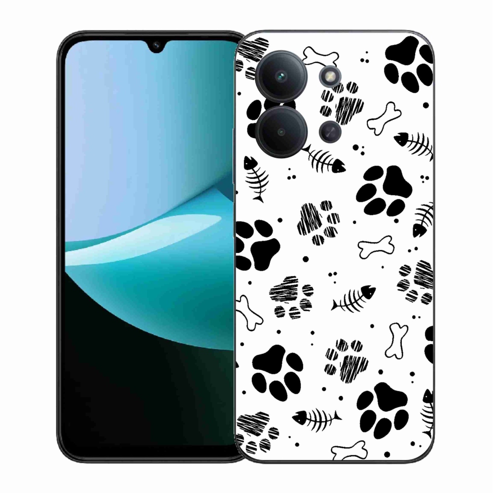 Gélový kryt mmCase na Xiaomi Redmi 15C 4G (171mm)/Poco C85 4G (171mm) - psie labky 1