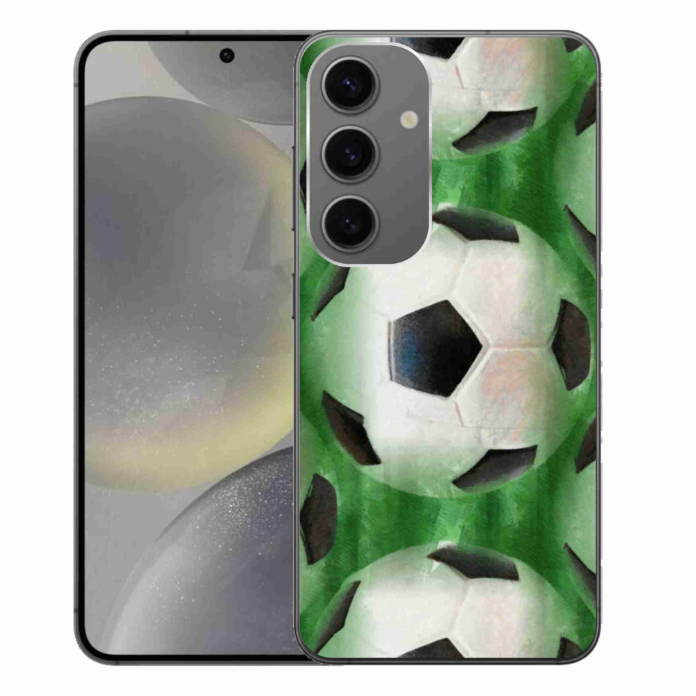 Gélový kryt mmCase na Samsung Galaxy S24+ - futbalová lopta