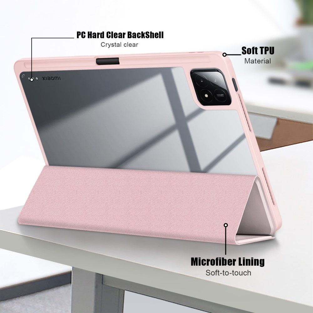 Case chytré zatváracie púzdro na tablet Xiaomi Pad 6S Pro - ružové