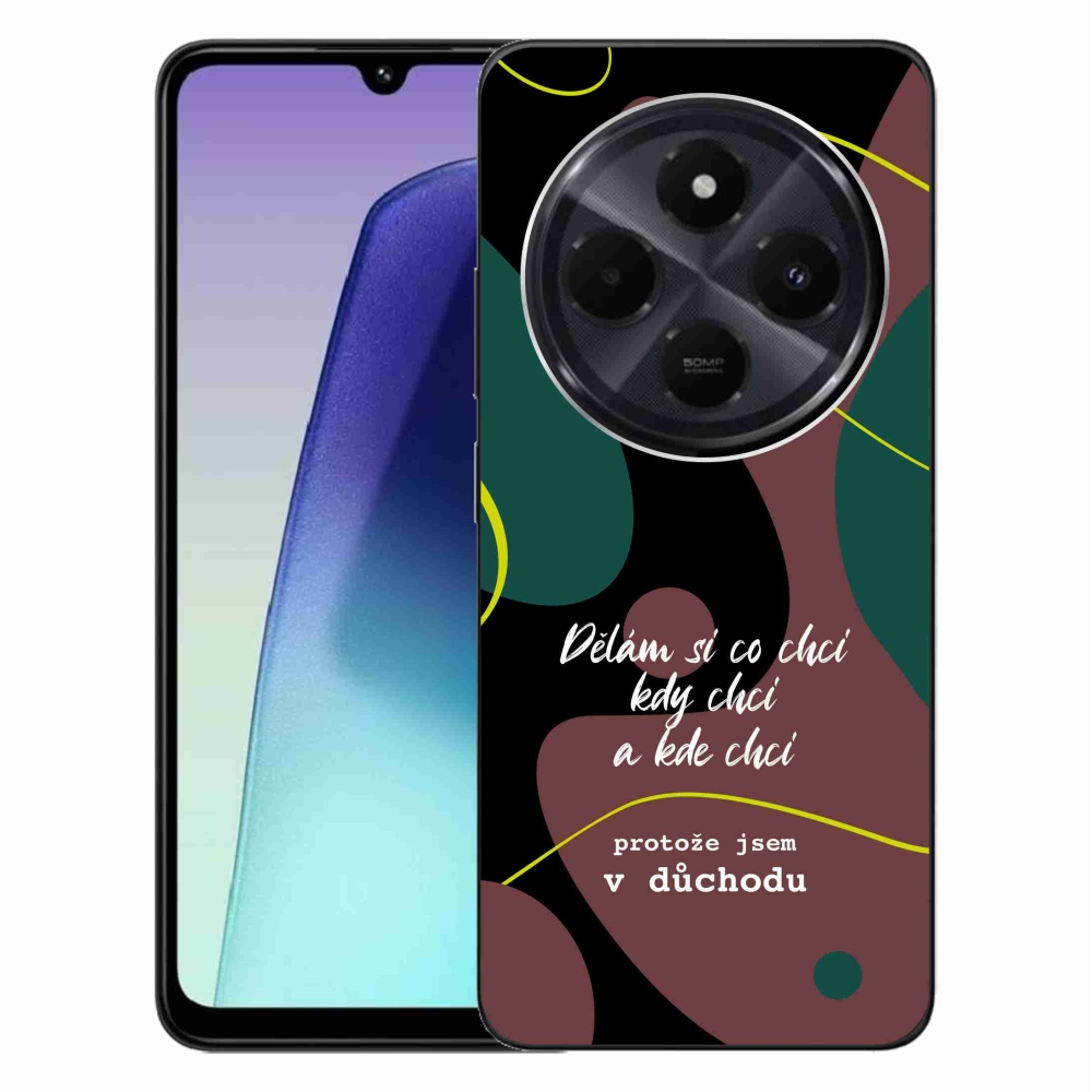 Gélový kryt mmCase na Xiaomi Redmi 14C/Poco C75 - vtipný text 10 čierne pozadie