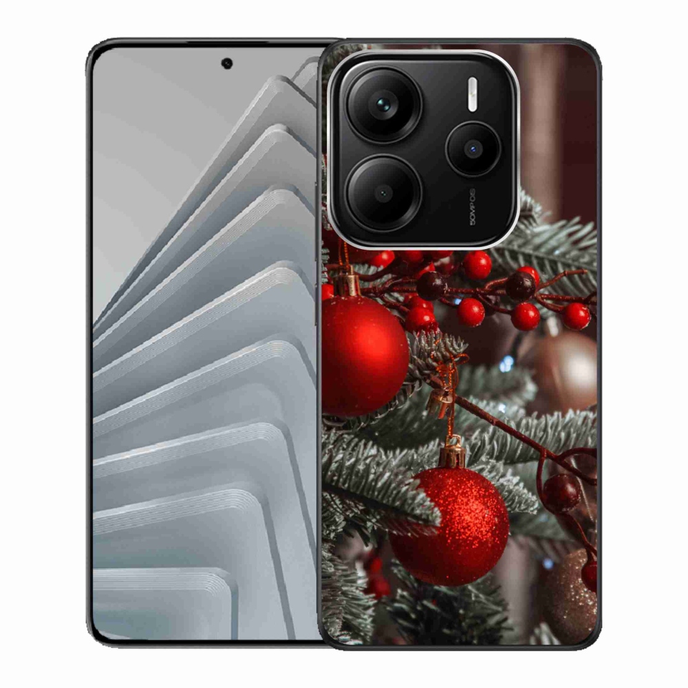Gélový kryt mmCase na Xiaomi Redmi Note 14 5G - vianočné ozdoby 2