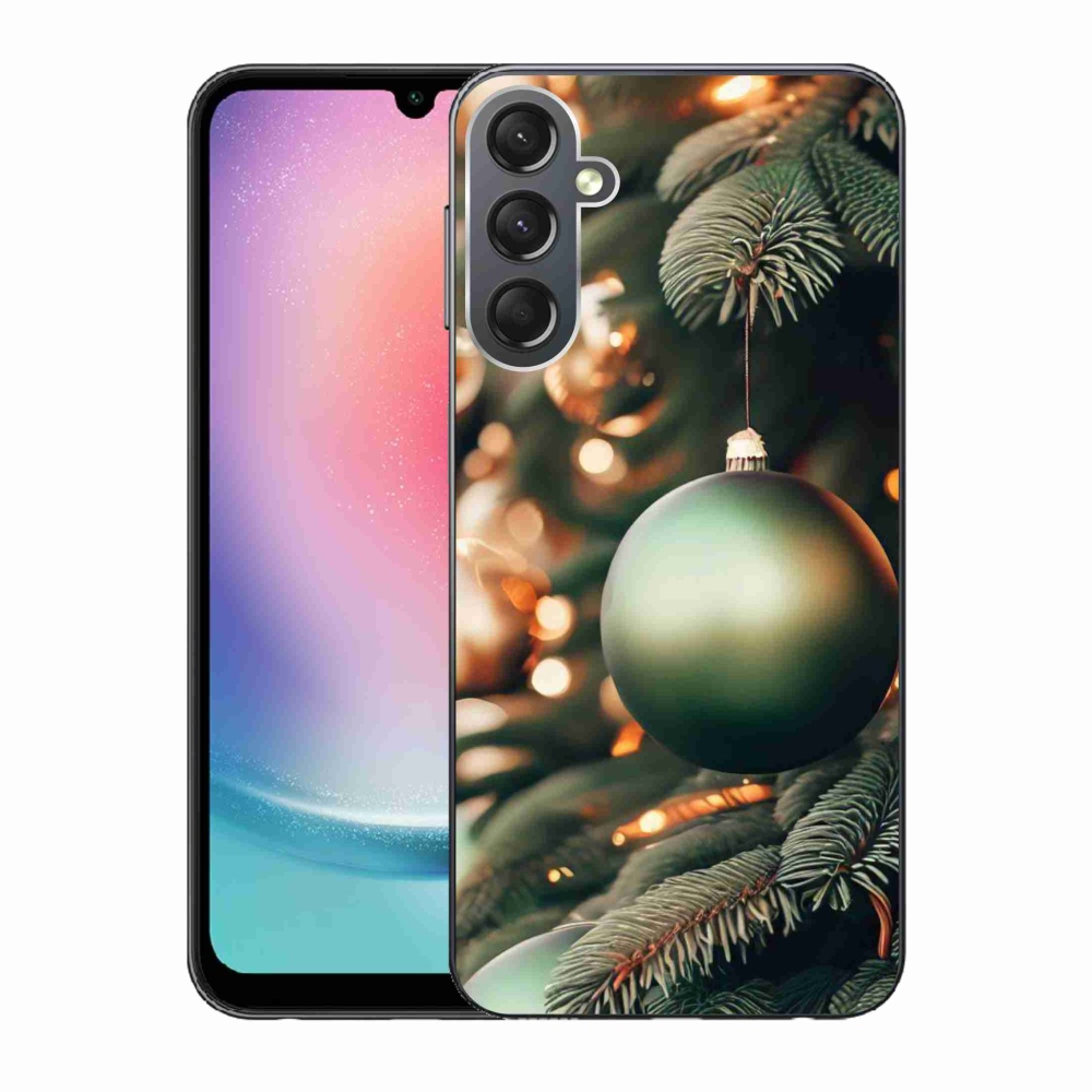 Gélový kryt mmCase na Samsung Galaxy A24 - vianočné ozdoby 1