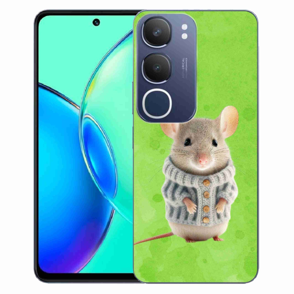 Gélový kryt mmCase na Vivo Y19s - myška vo svetri