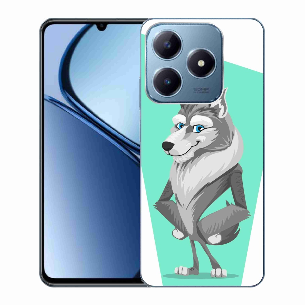 Gélový kryt mmCase na Realme C63 - kreslený vlk