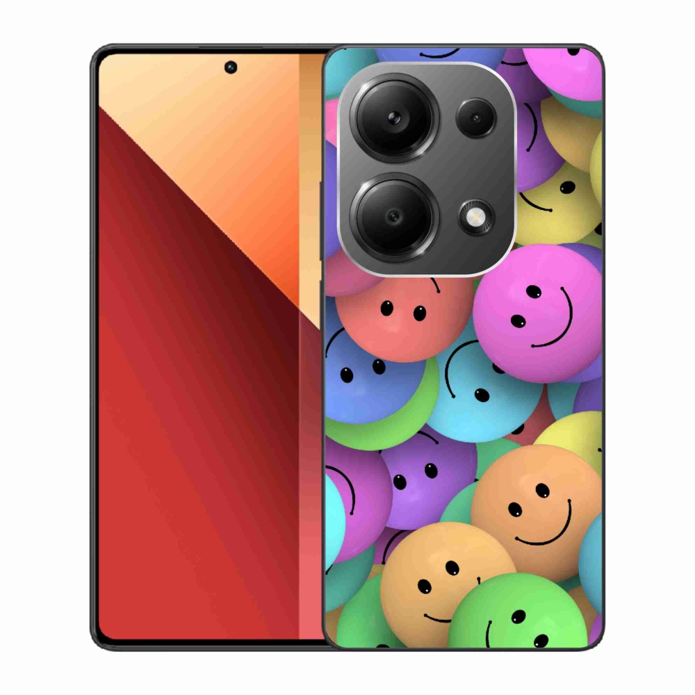Gélový kryt mmCase na Xiaomi Redmi Note 13 Pro 4G/Poco M6 Pro - farební smajlíci