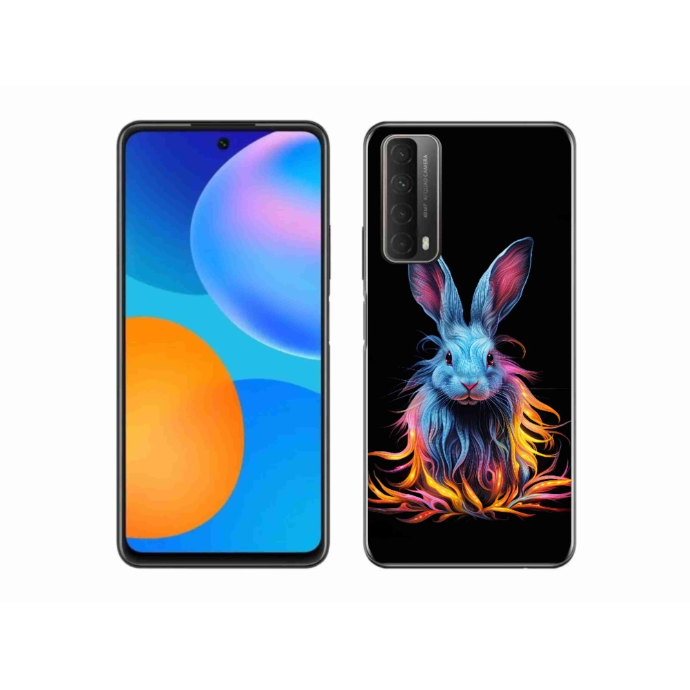 Gelový kryt mmCase na Huawei P Smart (2021) - abstraktní zajíc