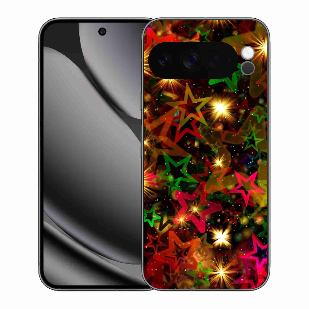 Gélový kryt mmCase na Google Pixel 10 Pro XL - farebné hviezdičky